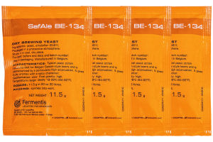 Комплект: Пивные дрожжи Fermentis "Safale BE-134", 11,5 г, 4 шт.